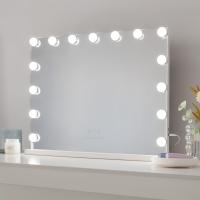Espejo de Maquillaje con Luz, 15 Bombillas LED, 3 Modos de Luz, Intensidad Ajustable, Control Táctil, Puerto de Aumento Incluido, Blanco, 58 x 46 x 12 cm - details 3