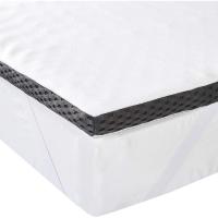 Colchón de Espuma viscoelástica Topper con memoria con Funda removible y lavable, 140 x 190 cm, 4 cm, Blanco - details 0