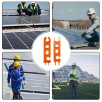 Juego de llaves de combinación de material plástico compuesto, instalación de llave Solar de extracción, color naranja y negro, 2 pares - details 8