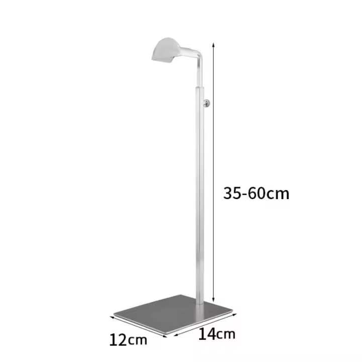 Estante ajustable de acero inoxidable para bolso de mano, lujoso y práctico soporte para bolso, soporte de exhibición para bolsos colgantes duraderos, bolsos para mujer - 1