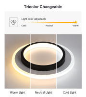 TOMAXIN 3Color 24CM Round Square Modern Led Ceiling Light For Room Bedroom Corridors Aisle Cloakroom Ceiling Light Hallway Light - details 1