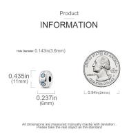 Encanto de Cuentas de Plata de Ley S925 100% Originales para Mujer Joyería DIY Material Principal de Zirconio Pulsera Ajuste de 3mm - details 21