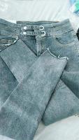 Jeans de Terciopelo de Tobillo Alto Pantalones de Denim Cálidos para Mujer en Otoño-Invierno - details 6