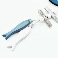 Colgante de decoración para colgar en la pared de barco de peces pequeños de madera de estilo marino, regalos creativos, artesanías de viento oceánico, decoración del hogar - details 6