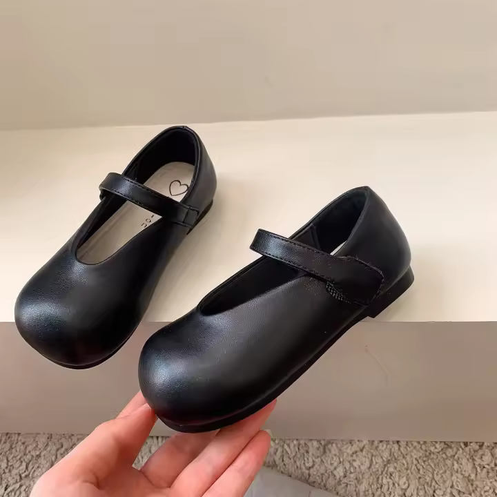 Zapatos de cuero para niños niñas princesa zapatos individuales zapatos de abuela zapatos de niña pequeña - 1