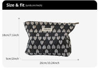 Bolsa de maquillaje de gran capacidad para mujer, bolso de cosméticos y productos para el cuidado de la piel, bolsa de almacenamiento, bolsa de aseo de viaje, embrague Simple - details 3