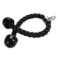 Cuerda portátil profesional para tirar hacia abajo de tríceps, cuerda multiusos estable para gimnasio, cuerda de nailon resistente para bíceps, equipo de Fitness - details 7