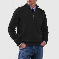 Suéteres de punto de gran tamaño para hombre, suéteres de lana con cremallera, suéteres cálidos de fondo, Otoño e Invierno - details 5
