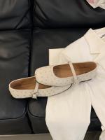 Xiaoxiangfeng remache Mary Jane zapatos nueva cabeza cuadrada boca poco profunda solo zapatos de fondo plano cinturón de una palabra zapatos pequeños de cuero - details 23