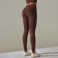 Leggings push-up sin costuras para mujer, pantalones elásticos de cintura alta para entrenamiento, correr, yoga, gimnasio - details 61