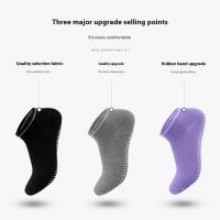 Calcetines deportivos antideslizantes para mujer, medias de silicona para yoga y baile en interiores - details 4