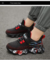 Zapatillas de deporte de marca para niños, zapatos deportivos ligeros para exteriores, zapatos de tenis antideslizantes, zapatos cómodos para correr, zapatos para estudiantes de escuela - details 8