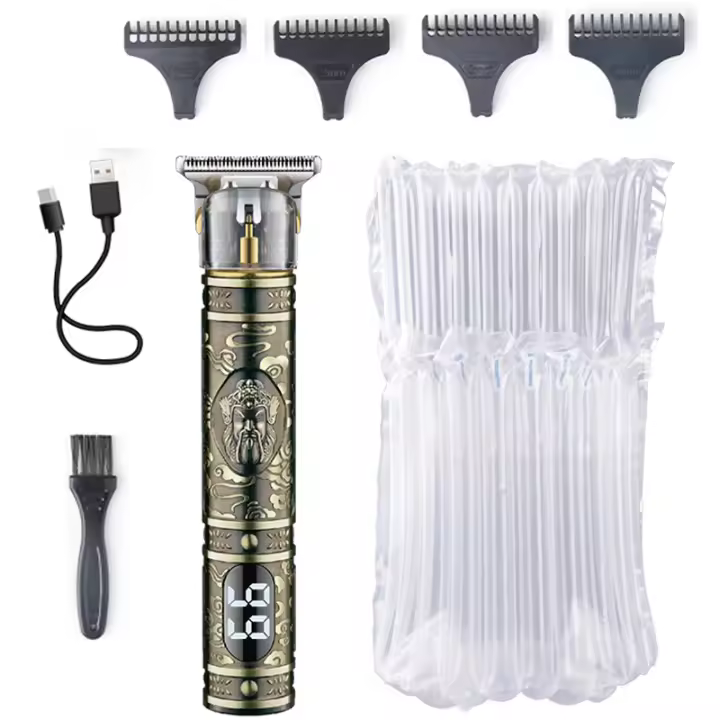 Kemei-cortadora de pelo eléctrica para hombre, máquina de corte de pelo profesional, recargable, de metal completo, Original - 1