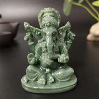 Estatua de Ganesha, decoración de casa y jardín, escultura de Dios elefante indio, artesanías de piedra de Jade hechas a mano, decoración del hogar, estatuas de Buda - details 3