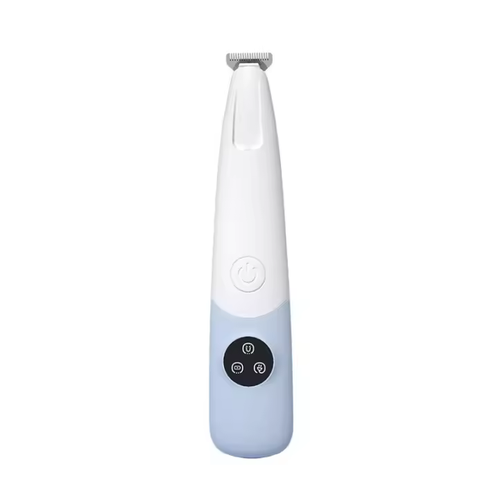 Recortador de patas de perro con luz LED, recortador de patas de gato inalámbrico de bajo ruido de 50 dB para cachorros, gatitos, mascotas pequeñas, kit de aseo recargable por USB para patas, orejas, cara y espalda - 1