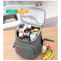 Mochila térmica impermeable, bolsa térmica gruesa de 20L, grande, aislada, de grado alimenticio, PEVA, escuela familiar, Picnic, refrigerador, bolsa de almuerzo - details 1