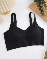 1/2 Unidades. Sujetadores sin costuras de talla grande para mujer, ropa de dormir suave sin aros de copa completa, sujetador de color sólido para mujer, lencería sexy push-up - details 13