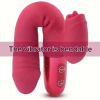 Vibrador potente para mujeres con lengua lamiendo estimulador de clítoris masturbador femenino consolador de punto G productos para adultos juguetes sexuales - details 4