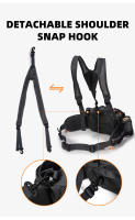 Riñonera de pesca multifuncional, equipo de pesca de viaje, portátil, para pesca al aire libre, senderismo, ciclismo, escalada, bolsa de almacenamiento grande - details 6