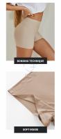 Flarixa-bragas de seguridad de cintura alta sin costuras para mujer, pantalones cortos debajo de la falda, Bóxer transpirable de seda de hielo - details 2
