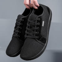 Zapatos anchos antideslizantes para hombre, calzado de punta ancha para exteriores, Zapatillas de malla informales, minimalista - details 10
