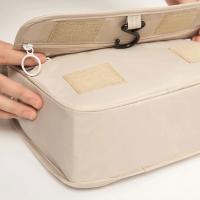 Bolsas de maquillaje para artículos de tocador, bolsas de cosméticos plegables coreanas de Color sólido, de viaje de PVC, impermeables - details 7