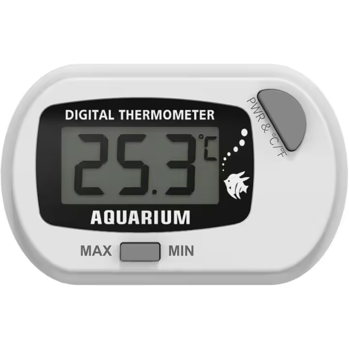 Termómetro adhesivo para pecera Termómetro para reptiles Higrómetro Termómetro digital Termómetro para acuario Termómetro para reptiles con pantalla LCD MAX/MIN Prueba de temperatura del agua del terrario - 1