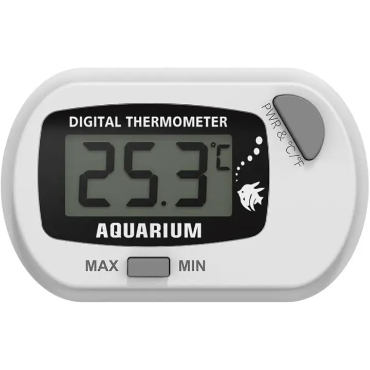 Termómetro adhesivo para pecera Termómetro para reptiles Higrómetro Termómetro digital Termómetro para acuario Termómetro para reptiles con pantalla LCD MAX/MIN Prueba de temperatura del agua del terrario - 1