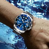 Reloj de Pulsera de Cuarzo de Lujo para Hombres Resistente al Agua, Luminoso, Correa de Aleación, Reloj de Negocios de Alta Gama - details 4