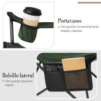 Juego de 2 Sillas de Camping Sillas Plegables, Silla de Acampada Portátil, Ligera para Picnic, Playa, Jardín, Pesca, con Portavasos, Gris - details 33