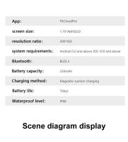 Reloj inteligente AMOLED 2024 para mujer y niña, pantalla completamente táctil, notificaciones de WhatsApp, Bluetooth, llamada, regalos exquisitos, 390x450 - details 21