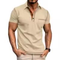 Venta caliente de verano nueva camiseta de manga corta para hombre, comercio exterior, deportes de ocio, solapa Polo - details 1