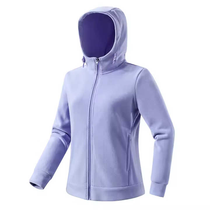 LNGXO Chaqueta de Vellón para Invierno Abrigo Deportivo Cálido con Cierre de Cremallera - 1