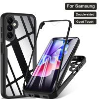 Protector de pantalla de cuerpo completo 360, funda transparente para Samsung Galaxy A05 A05S A15 A25 A35 A55 A06 A16, funda de teléfono a prueba de golpes - details 0