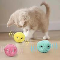 Juguetes Inteligentes para Gatos Pelota Interactiva de Hierba Entrenamiento Eléctrico para Mascotas con Sonido Táctil - details 0