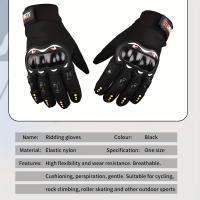 Guantes de Moto Transpirables con Pantalla Táctil y Protección de Nudillos Duros, Antideslizantes, de Tejido Cómodo para Moto - details 3