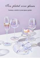 Dazzg Copa Copa Juego de champán Vino Premium para el hogar Cristal Arco Iris - details 0