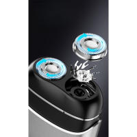 Nuevo eléctrico mini cuerpo completo lavado doble cabeza magnética succión hogar portátil hombre afeitadora - details 11
