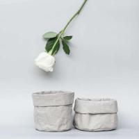 Cesta de lámpara de tela lavable de papel kraft Retro, cubierta de cesta de flores, portalápices, artículos para el hogar para maquillaje de escritorio - details 15