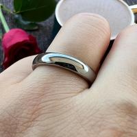 Anillo de Tungsteno con Baño de Oro de 18K, Regalo Perfecto de Compromiso/Boda, simple, el Amor Eterno de - details 5