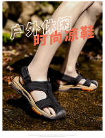 Novedad de verano para hombre, sandalias huecas transpirables, deportes al aire libre y ocio, zapatos de playa grandes antideslizantes - details 7