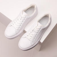 Zapatos blancos retro con punta negra para hombre, zapatillas versátiles - details 11