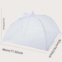 1 unidad de cubierta para alimentos, mosquitera plegable, paraguas, protección para picnic, cubierta para platos, accesorios de cocina - details 4