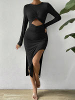 Vestido de fiesta hueco para mujeres - details 1
