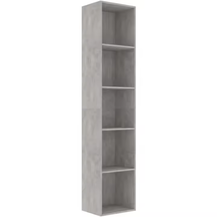 Estantería de Madera Ingeniería Blanca 80x30x189cm Armario para Libros Almacenamiento - 1