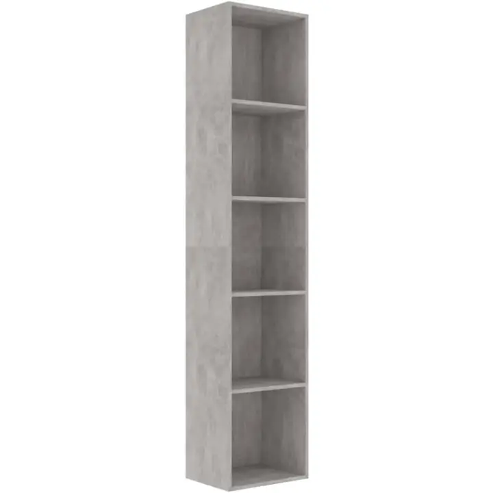Estantería de Madera Ingeniería Blanca 80x30x189cm Armario para Libros Almacenamiento - 1