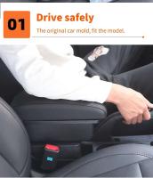 2019-2023 Pasamanos de iluminación de consola central de colector de polvo Dacia, accesorios decorativos de cuero - details 8