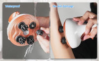 Masajeador de cabeza vibrante para cuero cabelludo, dispositivo eléctrico de mano, portátil e impermeable, 12 cabezas reemplazables, baño y lavado de cabello disponibles - details 2