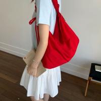 Bolso de hombro plisado informal de Color sólido, bolso cruzado de nailon de gran capacidad para ocio, bolso sencillo para estudiantes para primavera y verano - details 10