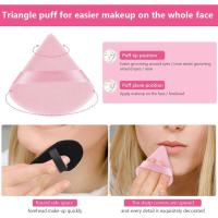 6 pinceles triangulares para Poos, base y rubor (3 Negros + 3 Rosas) - details 3